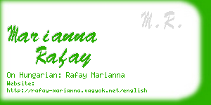 marianna rafay business card